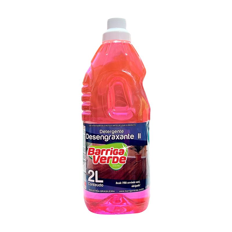 Frasco de 2 litros do Detergente Desengraxante II Barriga Verde